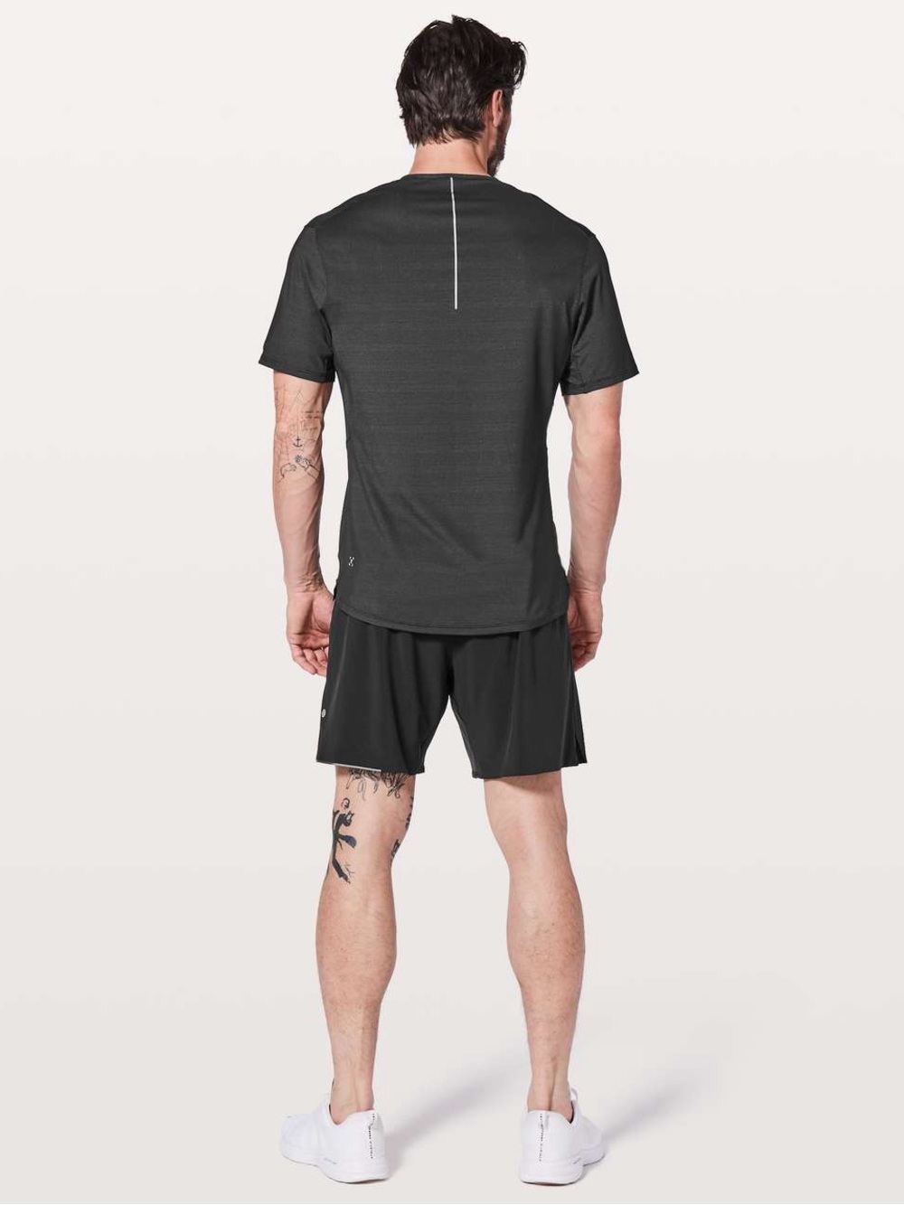 Lululemon Run Out Black Short-Sleeve Performance Tee